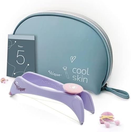 SLIQUE Depilación facial para mujeres | Depilación de barbilla | Quitar el vello del labio superior | Depiladora de primavera para mujer | Removedor