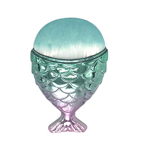 Preisvergleich Produktbild Goldyqin 1 STÜCK Kleine fette fischförmige Gesichtskosmetik Buntes Nylonhaar Foundation Puder Lidschattenpinsel Kosmetisches Make-up-Werkzeug