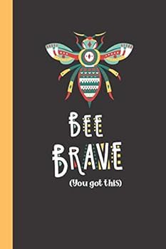 Bee Brave (You Got This): Gratitude Journal / Notebook, Organiser / Organizer, Inspirational Unique Great Fun Gift Ideas, For Women Teens Girls Her, Approx 100 pages, Aztec Beetle