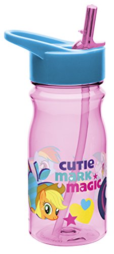 Zak Designs My Little Pony 16 oz. Water Bottle with Straw, TV Series