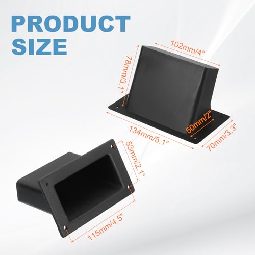 Manija empotrable para altavoz uxcell WG13470 para solucionar problemas de transporte de bafles 2