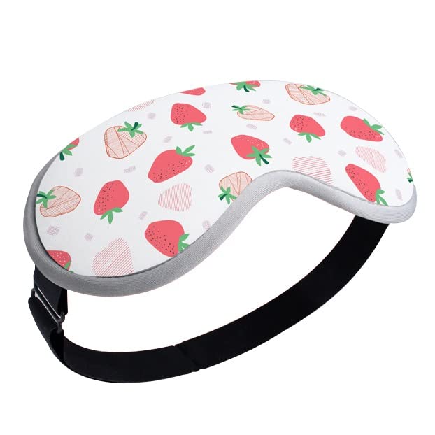 Heated Massage Eye Mask 3D Contoured Eye Massager for Dry Eyes with 3 Heat Settings USB Warm Eye