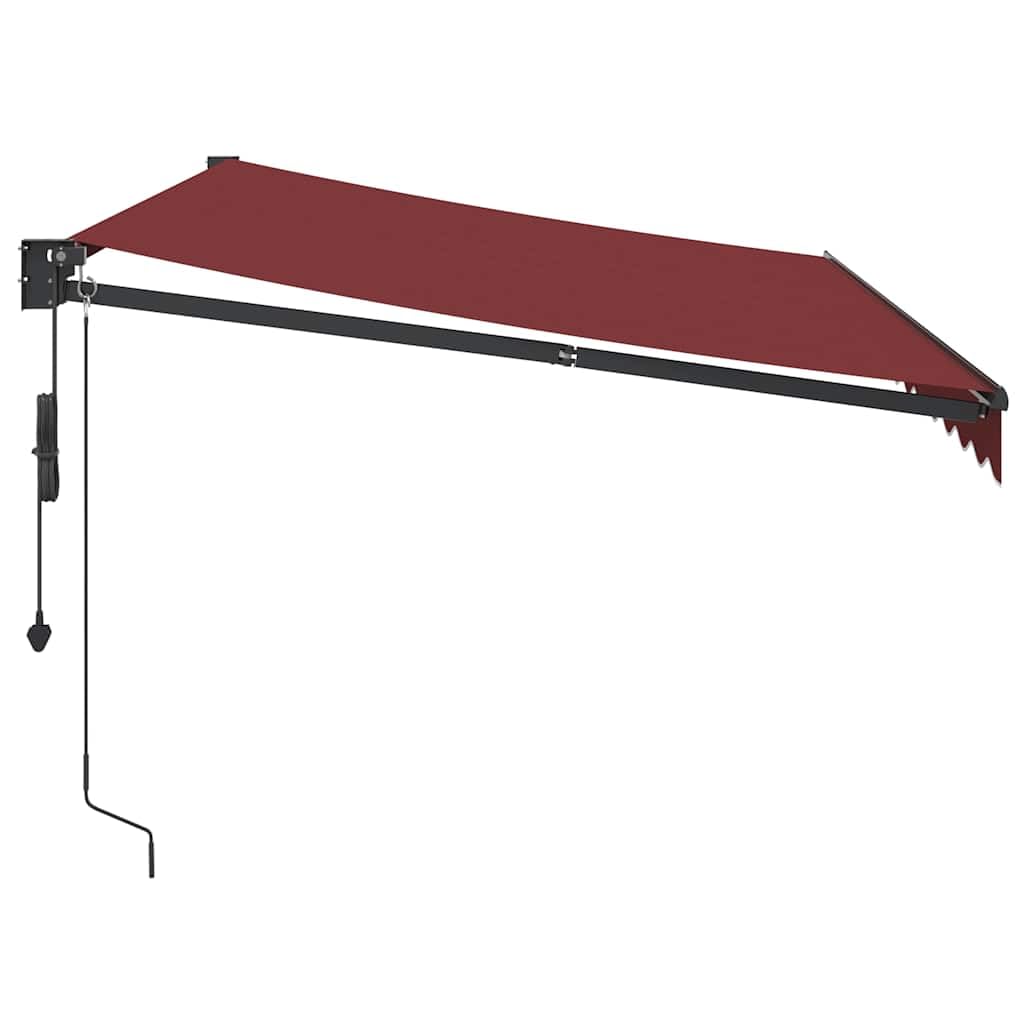 Tenda da sole automatica, 350 x 250 cm, protezione solare per balcone, terrazzo, giardino, estensibile, con manovella e telecomando, resistente ai raggi UV, resistente alle intemperie