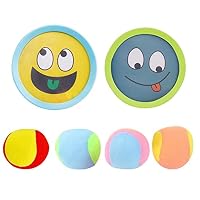 Jeu De Lancer-attraper Velcro Avec 2 Raquettes Et 2 Balles – Extérieur, Plage, Coordination œil-main