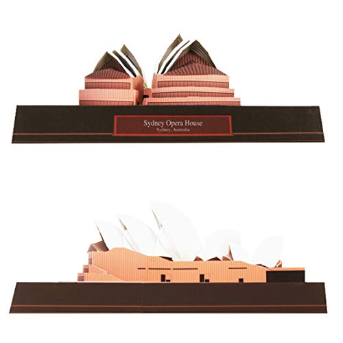 Casa da Opera House de Sidney Australia Quebra Cabeça 3D Colagem Miniatura Papercraft HAS BRASIL