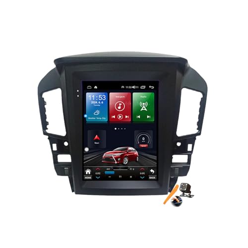 Autoradio 2 Din Lexus RX300 400 Android 14 multimédia Carplay WiFi 4G 5G