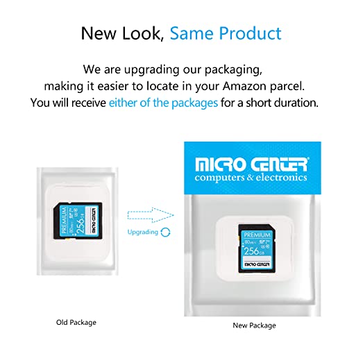 Image of Micro Center Premium 256GB SDXC Card Class 10 SD Flash Memory Card UHS-I C10 U3 V30 4K UHD Video R /W Speed up to 80 MB /s for Cameras Computers Trail Cams (256GB)