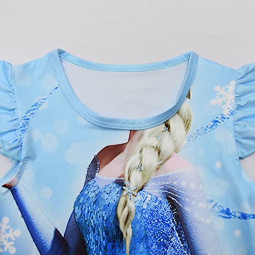 Little Girls Princess Pajamas Nightwear Girls Cartoon Printed Nightgown Nightdress3