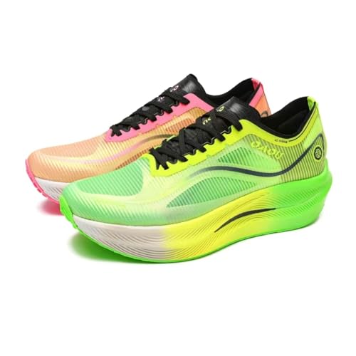 Image of Carbon Plate Marathon Running Racing Shoes Men Stable Support Shock-Relief Ultra-Light TPU Outsole Rebound Sneakers