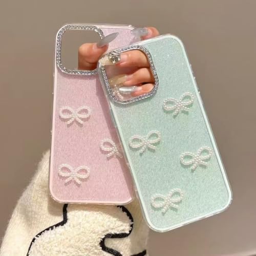 対応 iPhone 14 ケース リボン 豪華 パール ボウノット シルバー ラメ クリア おしゃれ 人気スマホケース ランキング シンプル tpu 可愛い 耐衝撃 韓国風 マルチ カラー 滑り止め カバーケース