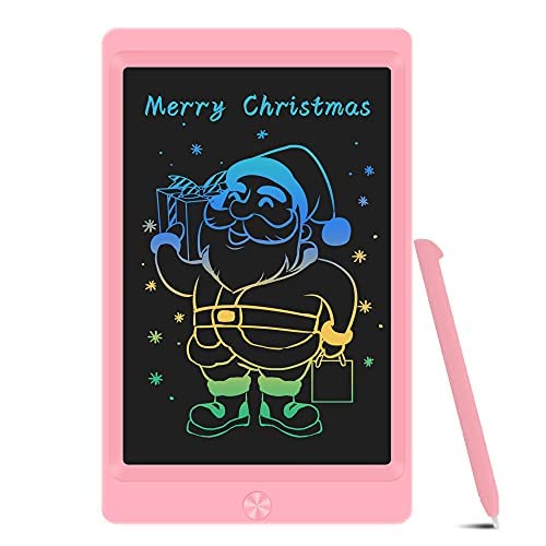 LCD Writing Tablet Drawing Board, 8.5 Inch Colorful Electronic Drawing Tablet Kids Doodle Board Writing Pad for Kids and Adults at Home, School and Office with Lock Erase Button(Pink)