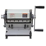 KAKA 3-In-1/8 Sheet Metal Brake, 8-Inch Shear Brake Roll Combinations, Solid Construction, Sheet Metal Brakes, Shears and Slip Roll Machine