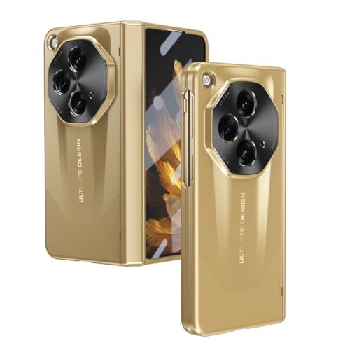 Coque OnePlus Open antichoc rigide dorée boîtier intégral charnière écran