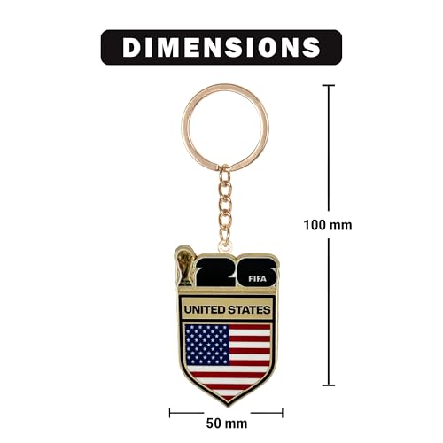 Image of 2026 FIFA World Cup Keychain - Officially Licensed, Collectible Gift for Fans, Durable Metal Ring for Keys, Backpacks