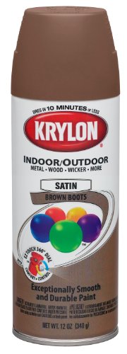 Image of Krylon (53562-6 PK Brown Boots Decorator 'Satin Touch' Spray Paint - 12 oz. Aerosol, (Case of 6)