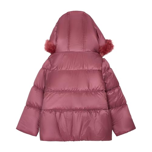 Carter's Girls' Winter Coat Puffer Jacket with Faux Fur Trimmed Hood2