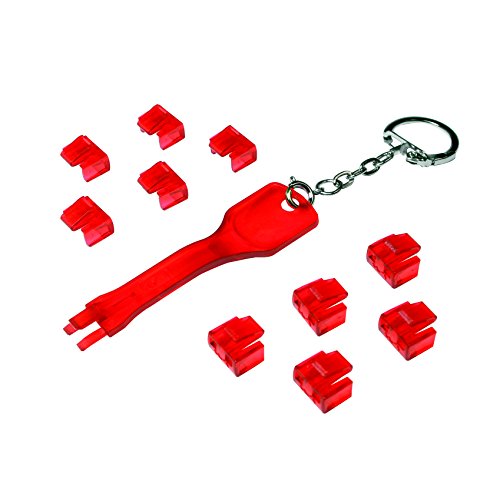 Logilink RJ45 sécurité réseau bloqueur de port 10 verrous