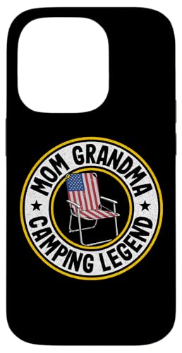 Mom Grandma Camping Legend RV �L�����p�[ �A�E�g�h�A ���f�B�[�X �L�����v �X�}�z�P�[�X iPhone 14 Pro �p