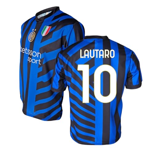 Inter Maglia Home 2024/2026 Camiseta para casa 2024/2025, Negro Azul, L Unisex Adulto