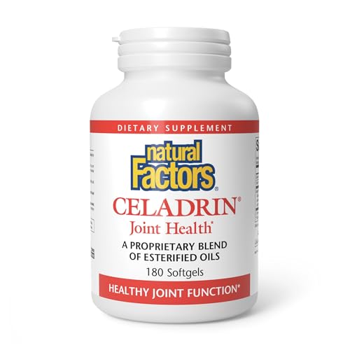 Natural Factors Celadrin Joint Health Promotes Flexibility Mobility and Joint Function 180 Softgels