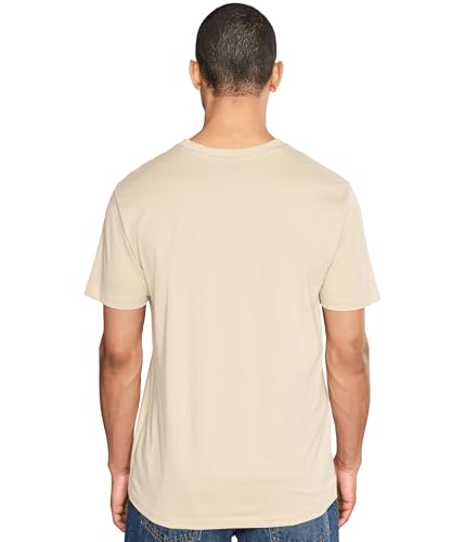 Image of U.S. Polo ASSN. Men's Solid V‑Neck T-Shirt, Shoreline Tan, XX-Large