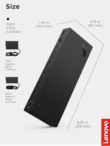 Dock USB 4 Lenovo con cable integrado soluciona desorden 7