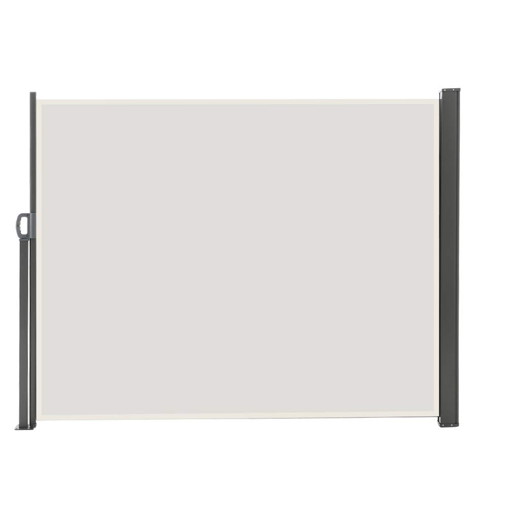 DKIEI Side Awning Retractable Garden Canopy Outdoor Privacy Screen Patio Windbreak UV-resistant & Privacy Protection for Patio Balcony Terrace Shelters Gazebos, Beige, 3X1.6M — image 1