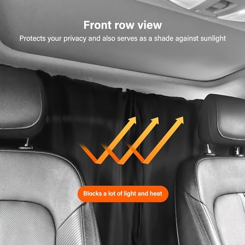 Rideaux de séparation voiture pour OMODA 9 SHS C9 2025-2026 pare-soleil noir - 3
