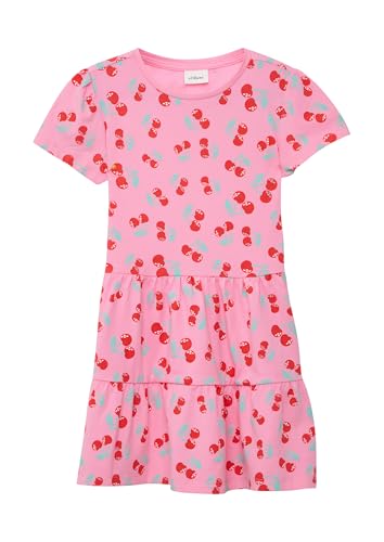 s.Oliver Ausgestelltes Stufenkleid mit Puffärmeln