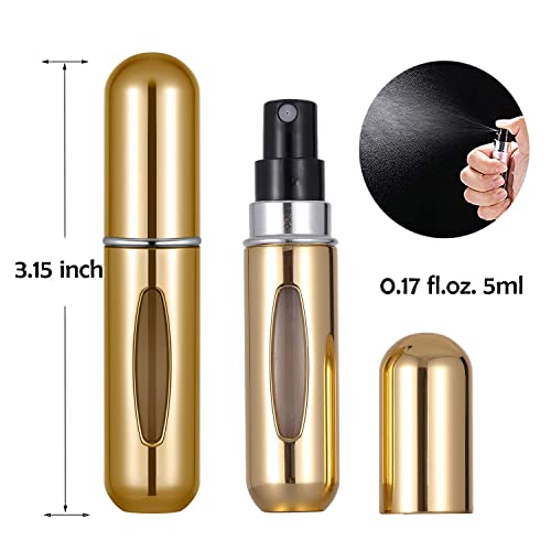 Image of LYDL Travel Mini Perfume Refillable Atomizer Container, Portable Perfume Spray Bottle, Travel Perfume Scent Pump Case Fragrance Empty Spray Bottle for Traveling and Outgoing (3)
