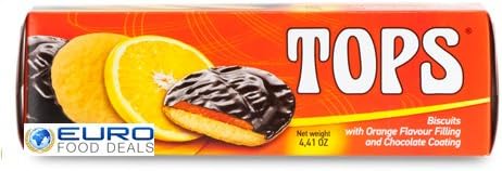AGROKOMERC ORIGINAL TOPS JAFFA BISCUIT WITH ORANGE 125G