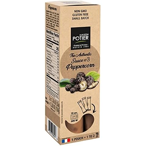Maison Potier Peppercorn Sauce By Christian Potier | The Authentic No 3, 1.76 Ounce (Pack of 3) Cover