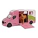 Van Manen Kids Globe Traffic 510212 - Trasportino per cavalli Anemone Die Cast 1:32, con luce e suono, 1 cavallo, batteria inclusa, colore: Rosa