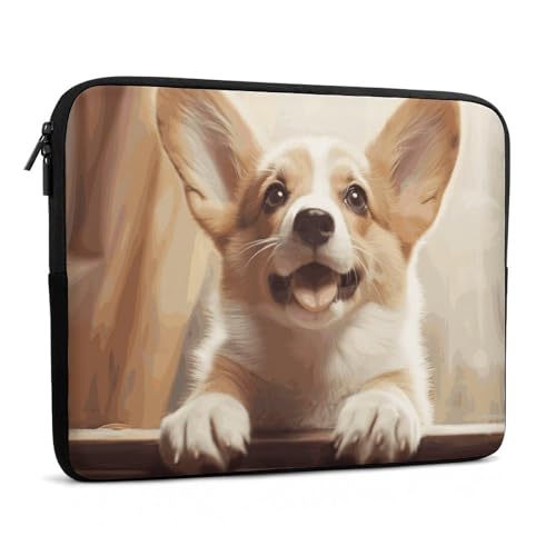 Housse ordinateur portable antichoc légère Corgi pour éviter les rayures