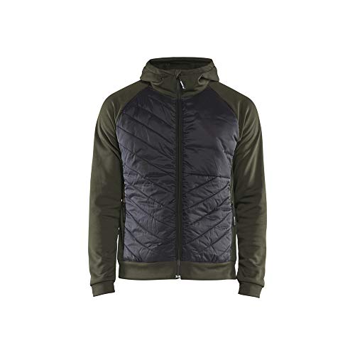Sweater hybrid Blaklader 3463 verde oliva talla S con forro comodo para hombre