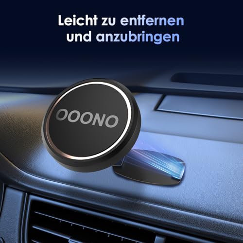 MERUYOO Magnet Handyhalterung für OOONO NO2 Blitzerwarner, Starke Metall-Halterung mit Magnetbasis, Universelle Kompatibilität mit CO-Driver NO2 Modell (2)
