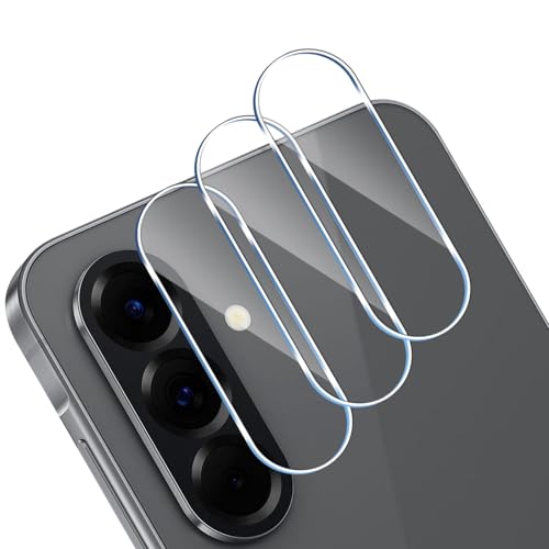HidWee Kamera Schutzfolie Kompatibel mit Samsung Galaxy A56 5G Kameraschutz, 3 Stück 9H Härte Kamera Schutzglas, Anti-Kratzen Kamera Schutzfolie, Anti-Bläschen, HD Clear Kameraschutz