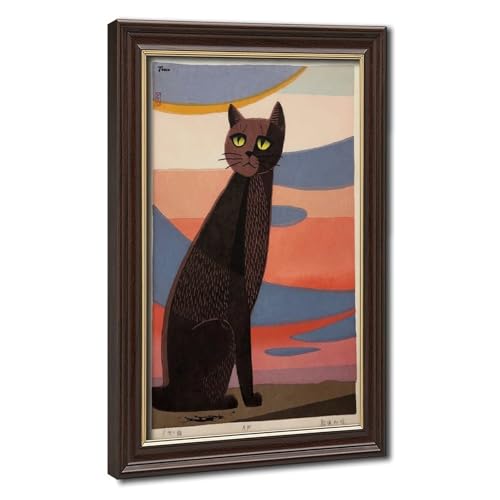 Affiches sur toile chat japonais - Décoration murale chaleureuse pour bureau et salon zen