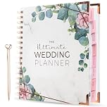 The Ultimate Wedding Planner Book and Organiser for UK Weddings - Full Of Unique Hints, Tips, Guides & Countdowns - Engagement Gift For Couples