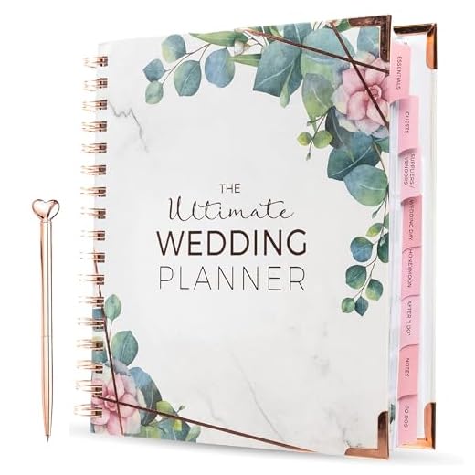 Wedding Planner Book And Organizer -Includes Extra Editable Digital Version - Wedding Planning Book - Engagement Gifts For Couples