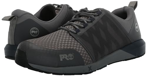Image of Timberland PRO Men's Radius Composite Safety Toe Industrial Athletic Work Shoe, Grey /Navy-2024 NEW, 10 M