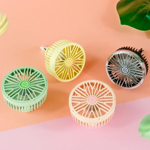 Ventilatore per auto alimentato tramite USB, con 3 impostazioni di velocità e illuminazione RGB, a basso rumore, per mini e la maggior parte dei veicoli (nero)