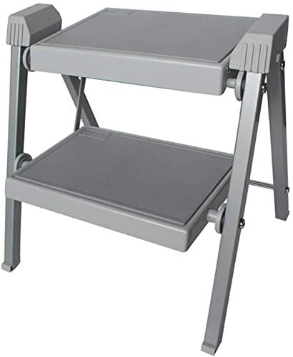 Taburete portátil multiusos y escalera plegable pequeña para cocina u hogar 2
