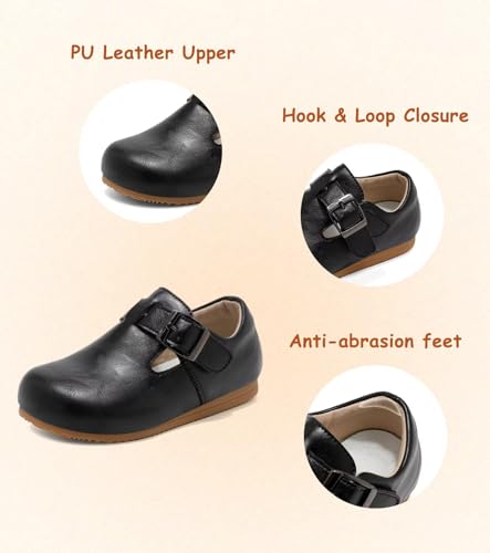 Image of Toddler Suede Shoes Genuine Leather Boys and Girls Casual Sneakers Spring Fall Flats