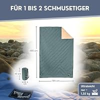 BERGTIGER® GMIATLI - 3in1 Outdoor Decke warm & gemütlich I Camping Decke wasserabweisend + Teflon EcoElite I Reisedecke Ultraleicht I Indoor & Outdoor Decke, Poncho & Schlafsack I Sherpa & Ripstop – Ansicht 3