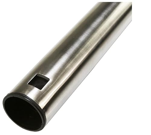 Varinha telescópica Miele de 35 mm cromada metálica não elétrica. Comprimento total quando estendido