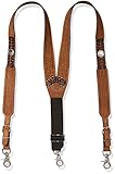 Nocona Men's Buffalo Nickel Basket Leather Suspender