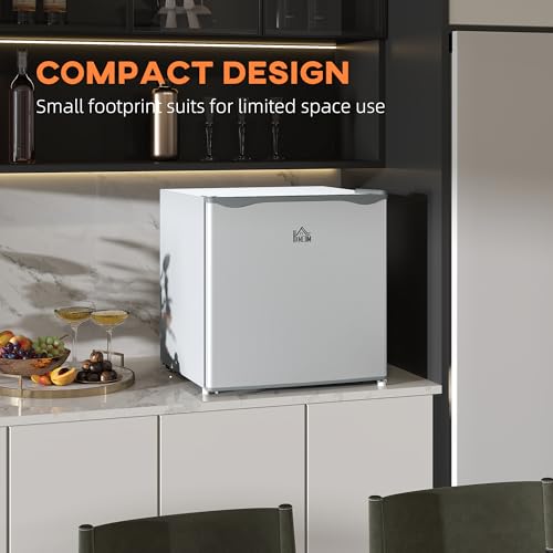 image for HOMCOM Mini Freezer Countertop, 1.1 Cu.Ft Compact Upright Freezer with