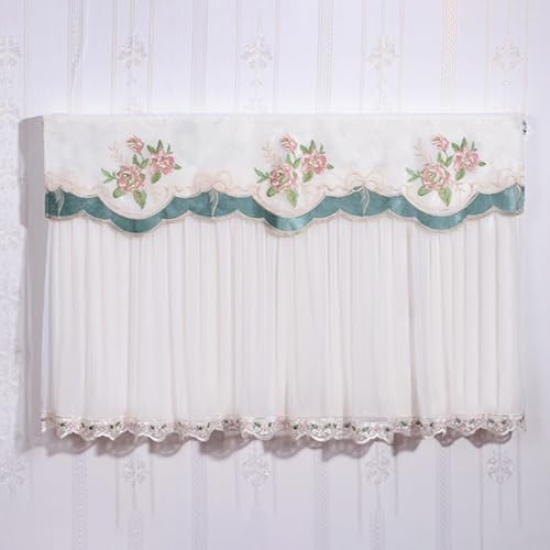 Couverture radiateur brodée et fixations par sangles pour décoration