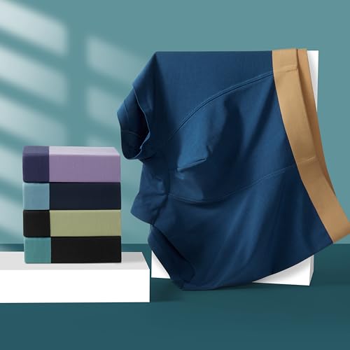 Arjen Kroos Men's Underwear 4 Pack Breathable Silky Modal Boxer Briefs Seamless Trunks2